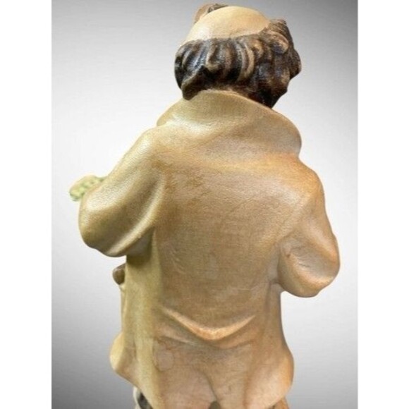 VTG 70s Toni Baur Wood Carving Arzt Mit Großer Spritze Old School Doctor 6" - Picture 4 of 13